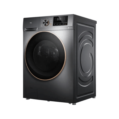 LAVARROPAS AUTOMATICO CARGA FRONTAL MARCA TCL 10 KILOS COLOR ACERO INOXIDABLE.-
