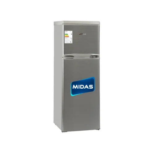 HELADERA MARCA MIDAS DE 350 LITROS COLOR ACERO INOXIDABLE.-