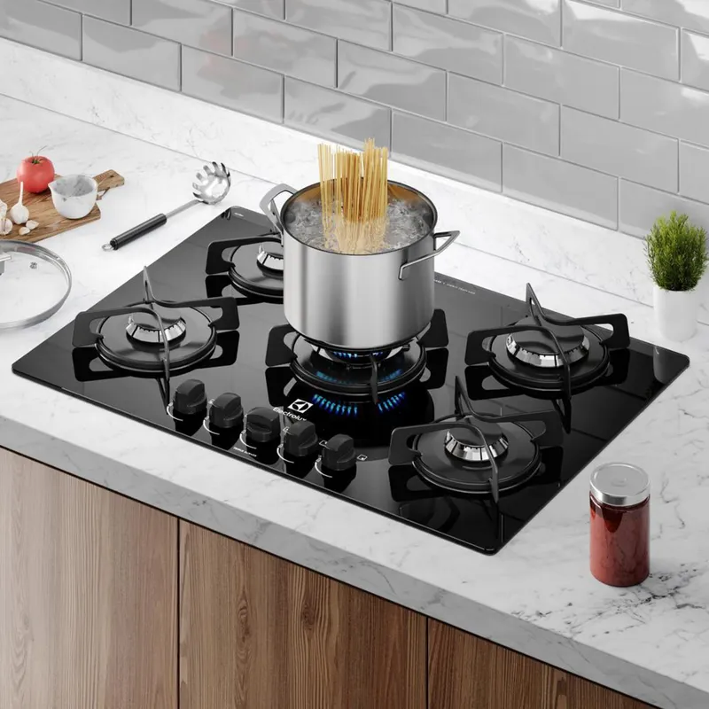 COCINA EMPOTRABLE MARCA MOVELMAX A GAS 5 HORNALLAS.-