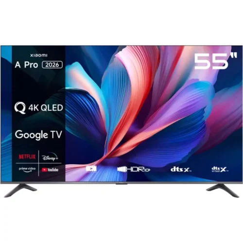 Smart TV QLED 55 PULGADAS Xiaomi L55MB-APPH (2026) 4K Ultra HD Google TV Wi-Fi Bluetooth com C
