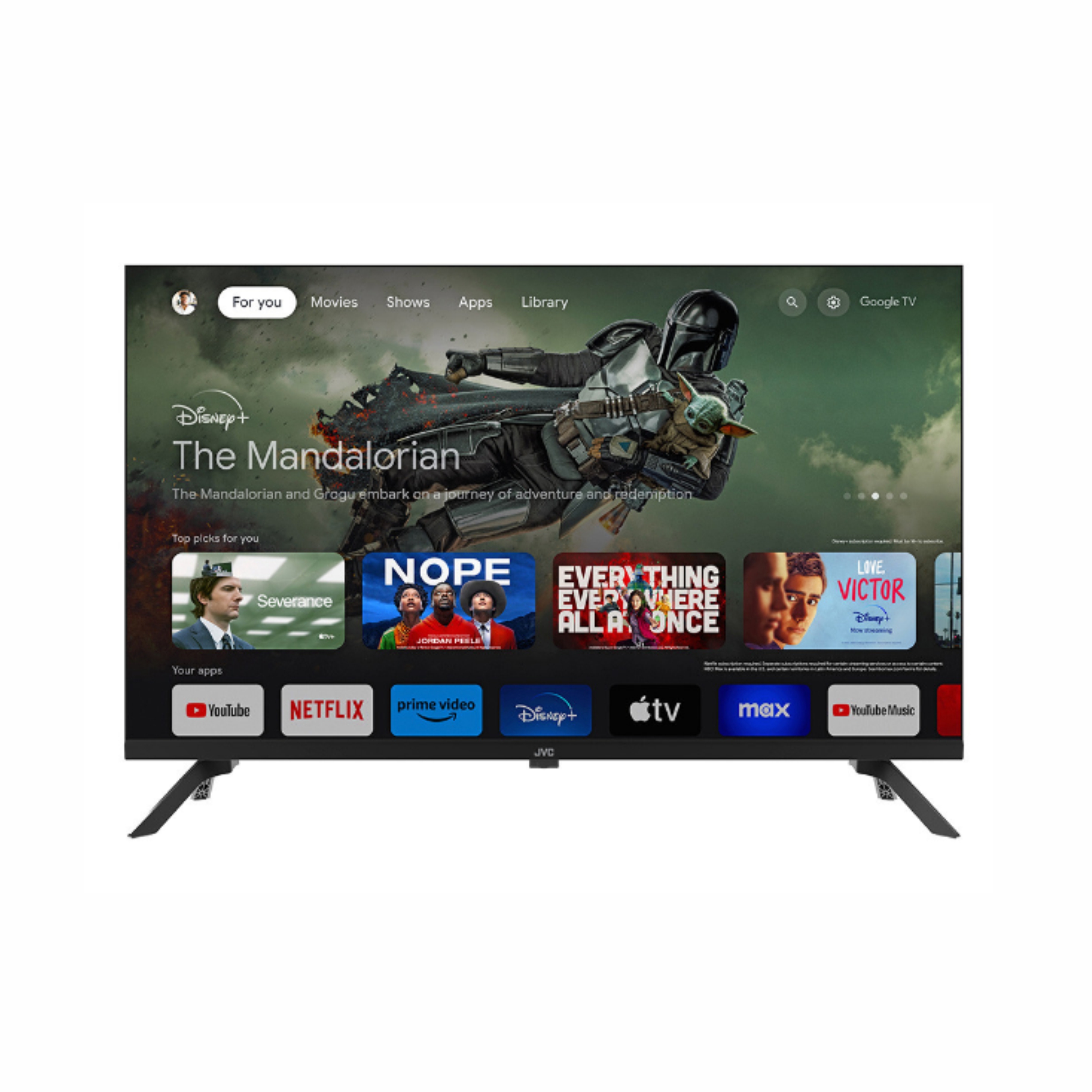 TV SMART DE 43" MARCA JVC (GOOGLE TV)